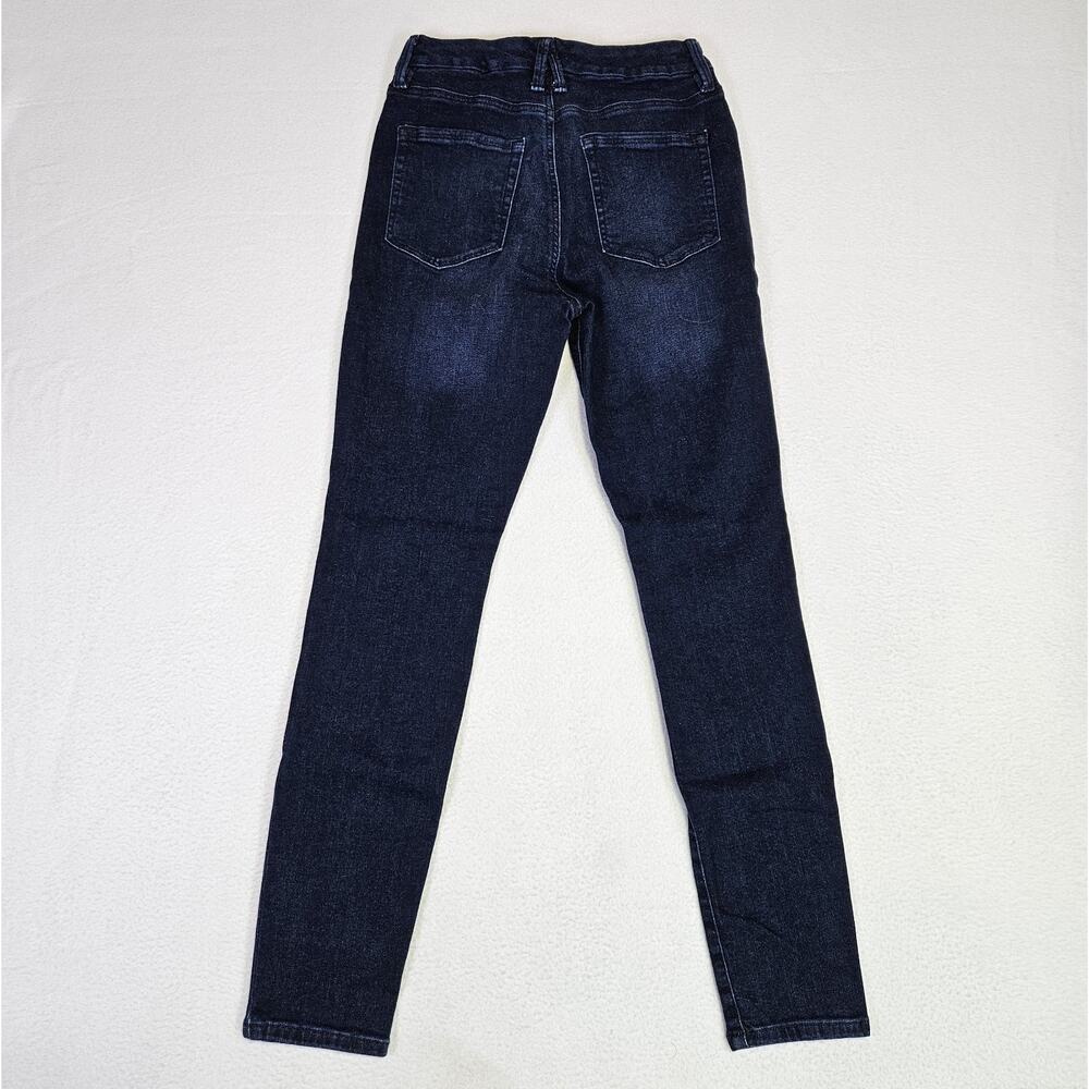 Good American Good Legs Jean 8 Dark Wash Blue GL873CET Skinny Stretch Denim 8x29 - Picture 4 of 14